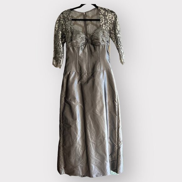 Rickie Freeman for Teri Jon Dresses & Skirts - MoB Evening Gown Rickie Freeman Teri Jon Size 10 Lace & Organza Metallic Dress